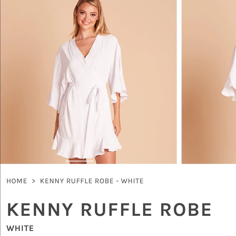 NWT White Bridal Robe